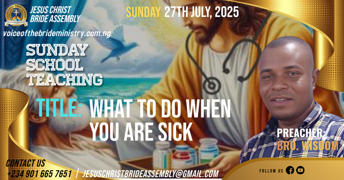 WHAT TO DO WHEN YOU ARE SICK